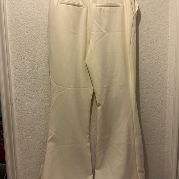 NWT $690 Lapointe Women's cream wide Leg Trousers Pants size 6 - Picture 4 of 9